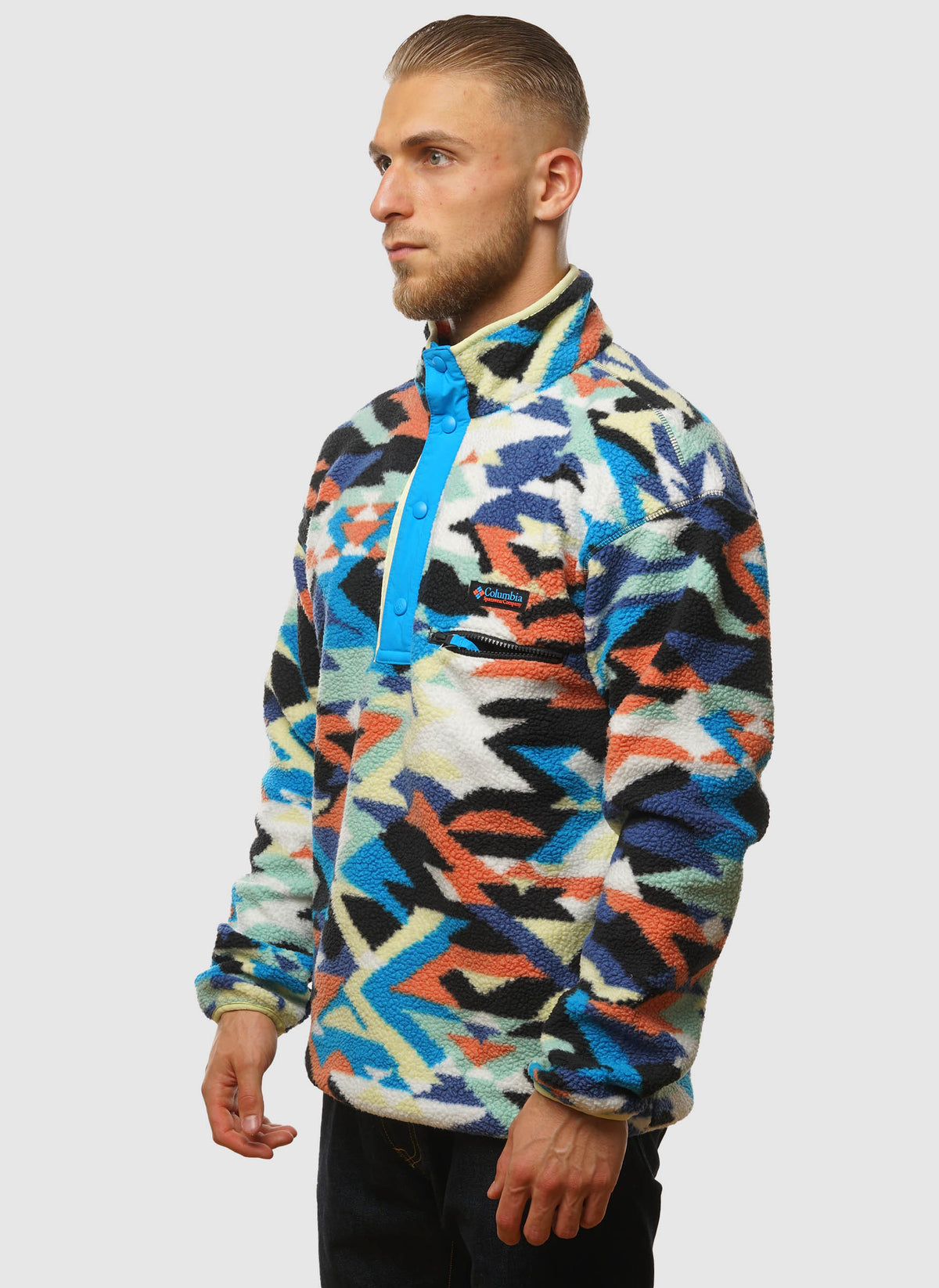 Helvetia II Half Snap Fleece - Compass Blue