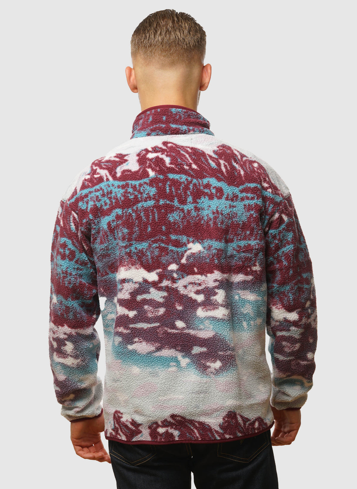 Helvetia II Half Snap Fleece - Rich Wine Siste