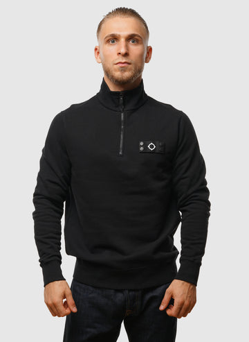 Neo 1/4 Zip Sweatshirt - Jet Black