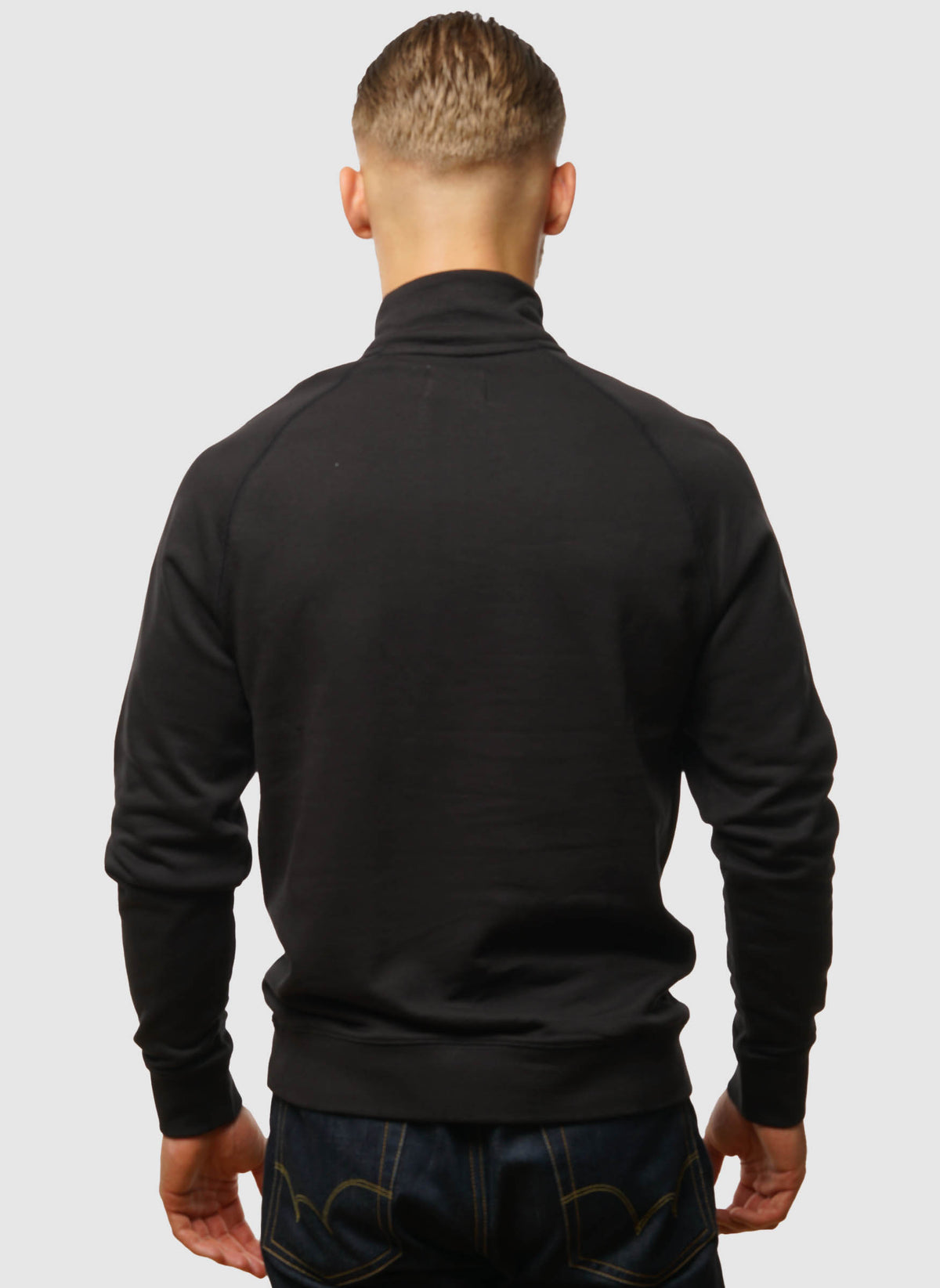 Jim 1/4 Zip Sweatshirt - Black