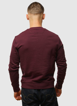 Tim New Crew Neck Sweatshirt - Bordeaux