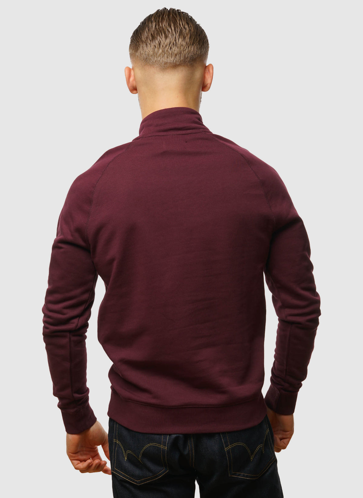 Jim 1/4 Zip Sweatshirt  - Bordeaux