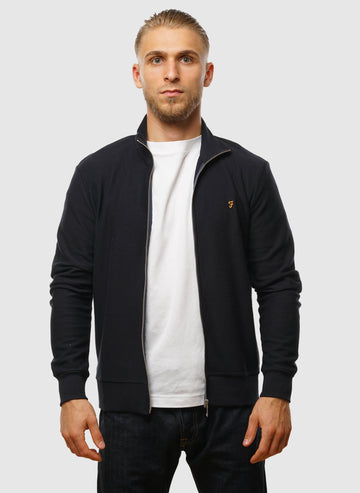Seaton Zip Thru Sweatshirt - True Navy