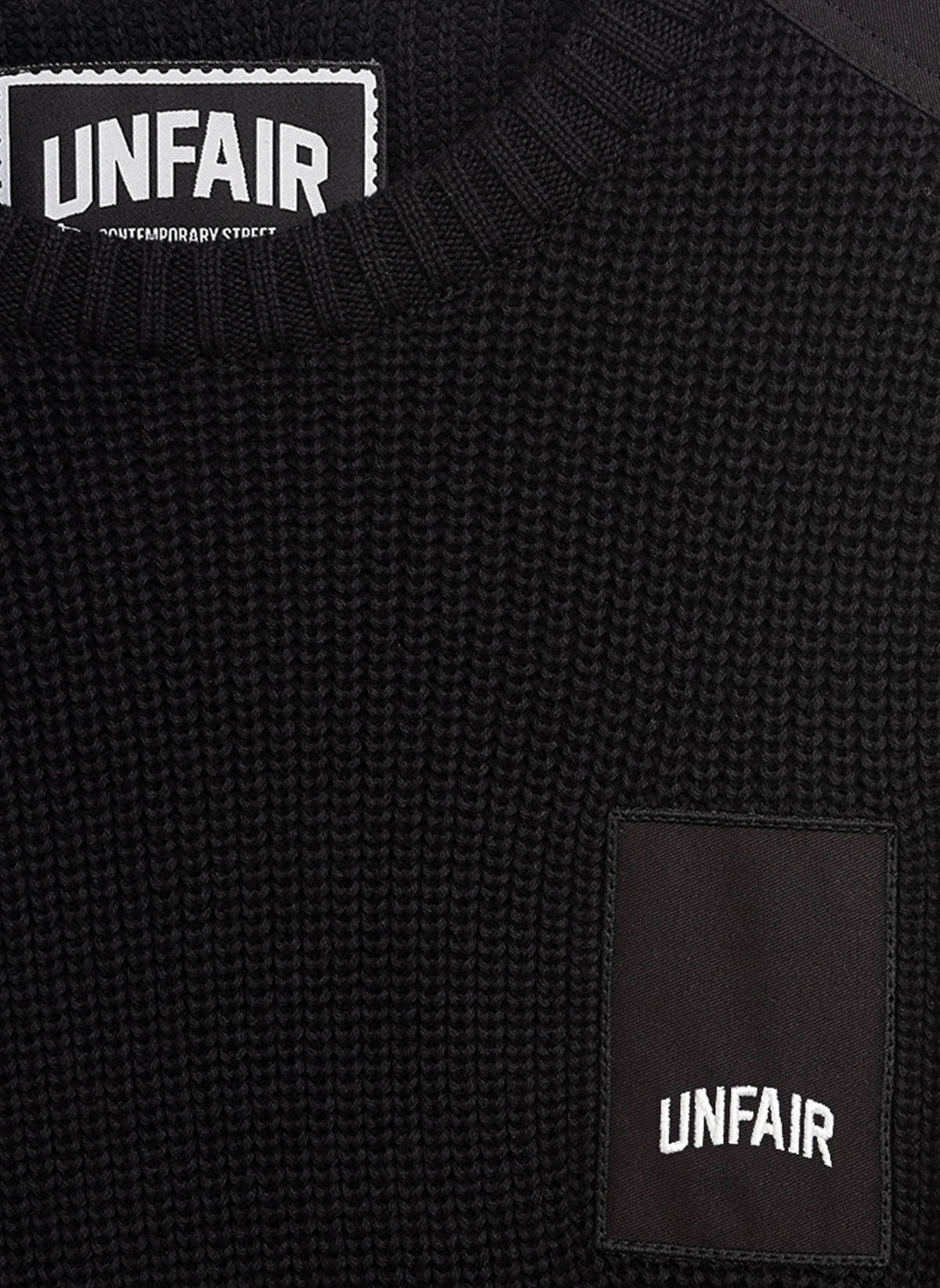 Unfair Patch Knitwear - Black