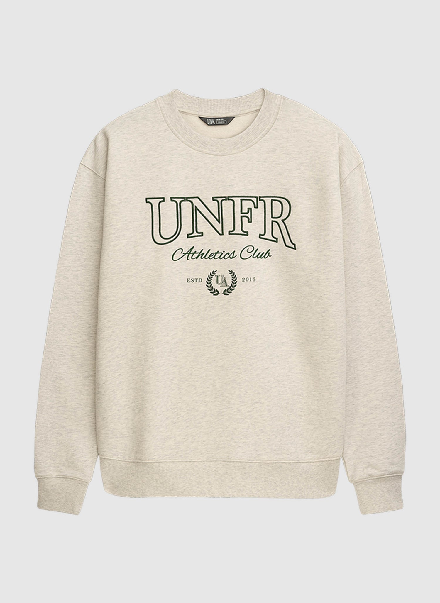 Athletics Club Crewneck Sweatshirt - Grey Melange