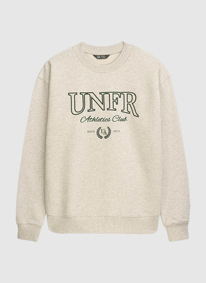 Athletics Club Crewneck Sweatshirt - Grey Melange