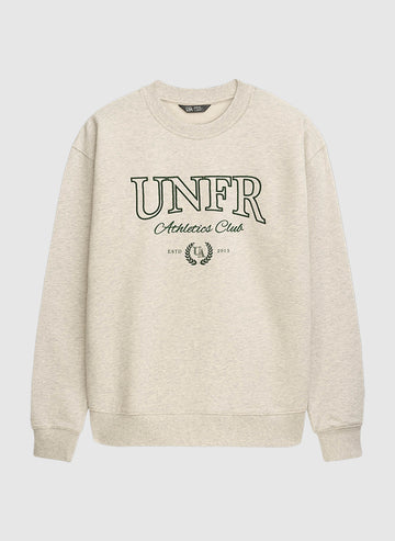 Athletics Club Crewneck Sweatshirt - Grey Melange