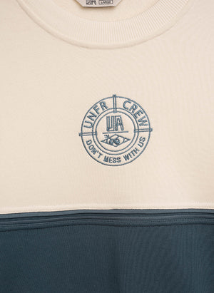 DMWU Sailor Crewneck Sweatshirt - White