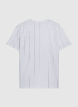 Classic Label Pinstripes T-Shirt - White