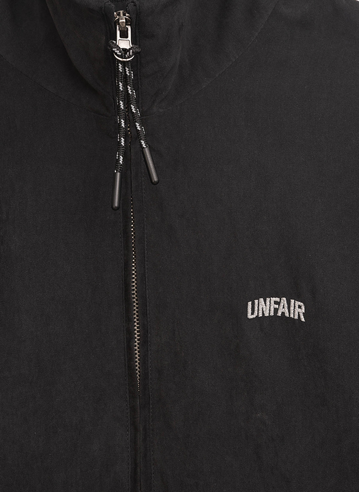 Curved Peached Jacket - Black