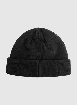 Curved Patch Beanie - Black