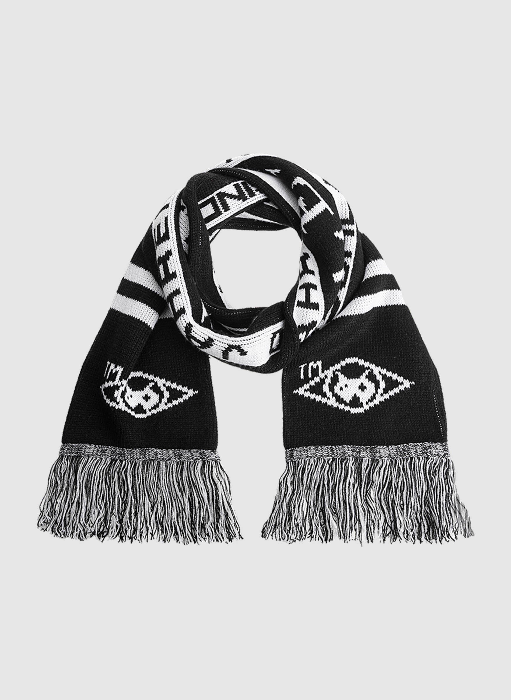 新品未使用sublations FOOTBALL SCARF ASH BLACK sublations FOOTBALL SCARF ASH BLACK