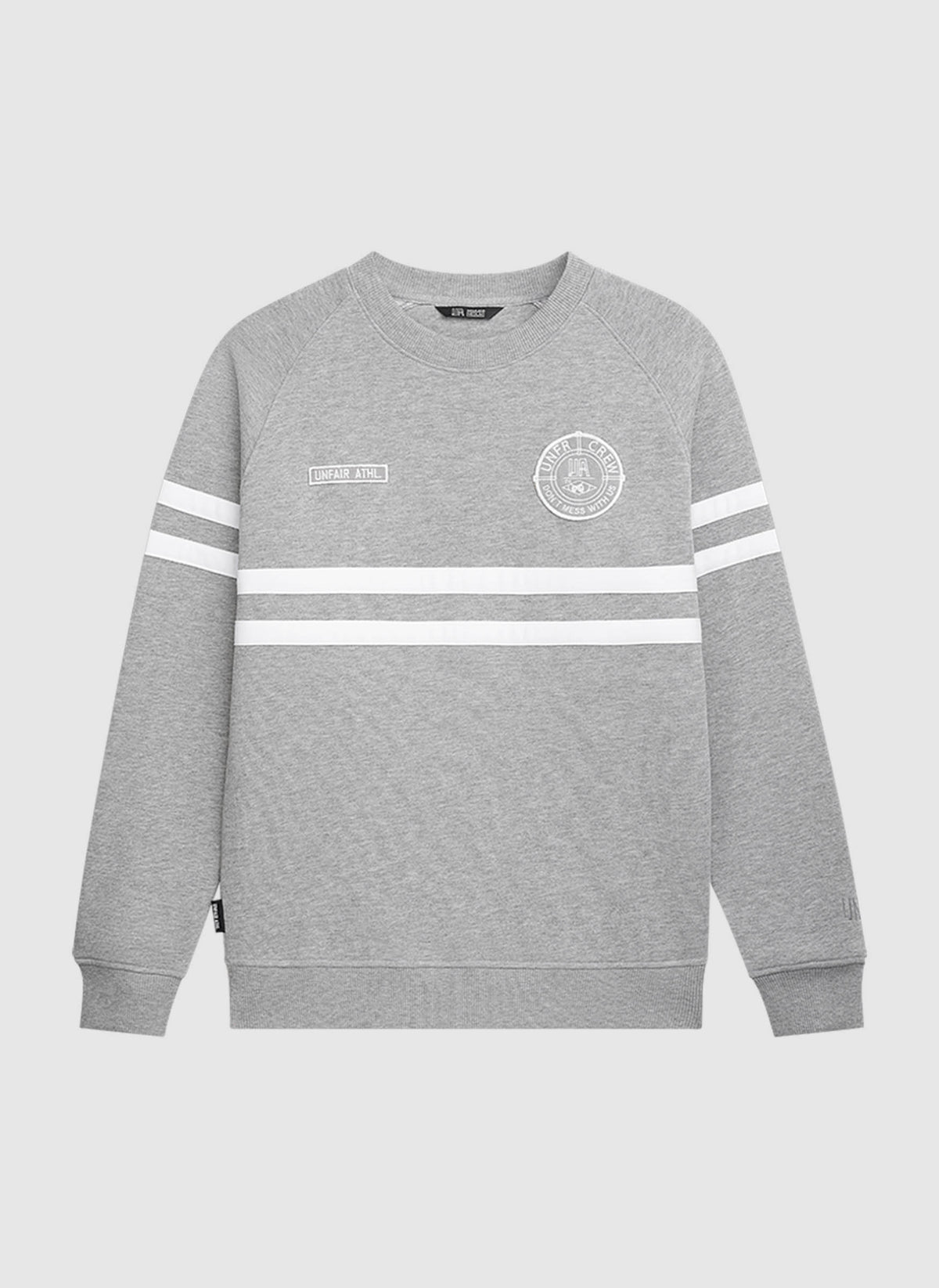 DMWU Crewneck - Grey Melange/White