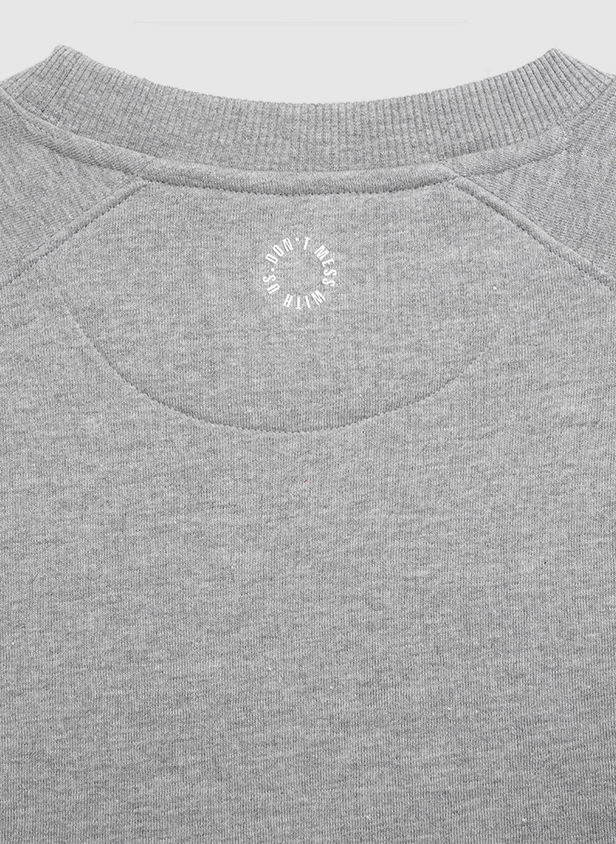 DMWU Crewneck - Grey Melange/White