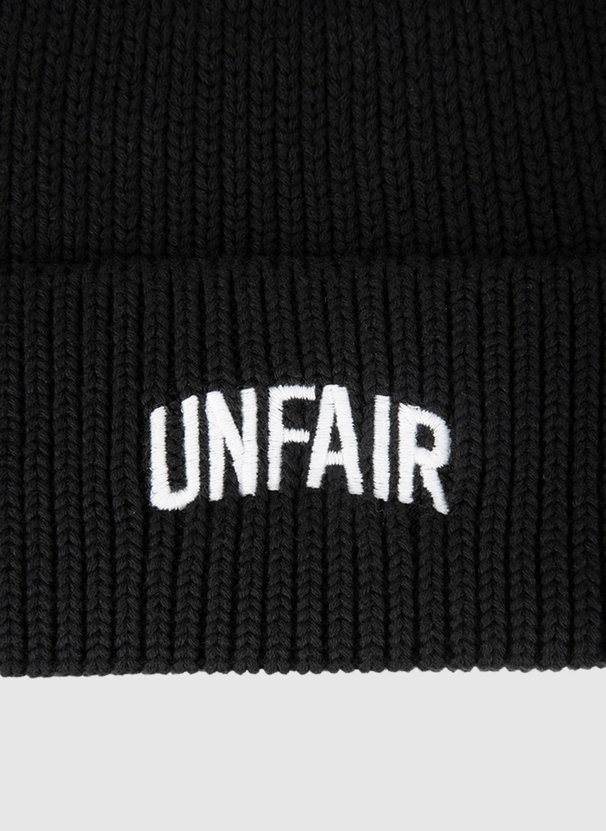 Unfair Organic Knit Beanie - Black