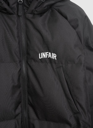 Curved Winter Jacket - Black