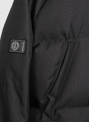 Curved Winter Jacket - Black