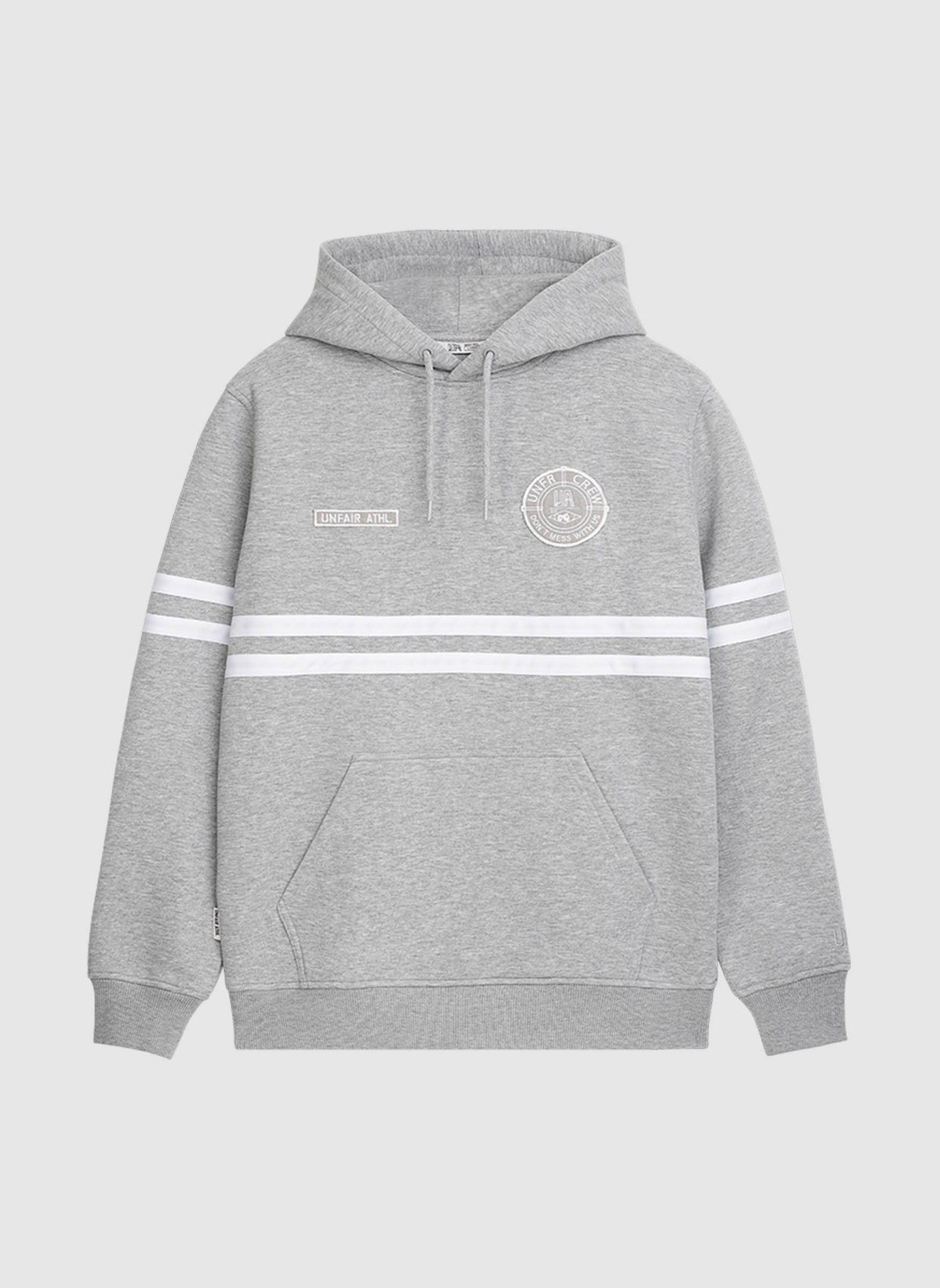 DMWU Hoodie - Grey Melange/White
