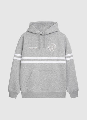 DMWU Hoodie - Grey Melange/White