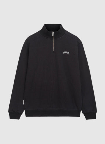 Curved Halfzip Sweatshirt - Black