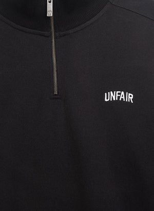 Curved Halfzip Sweatshirt - Black
