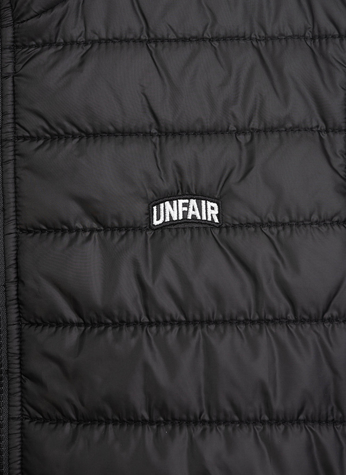 Curved Quilted Vest - Black