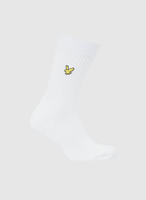 Five Pack Montrose Socks - White