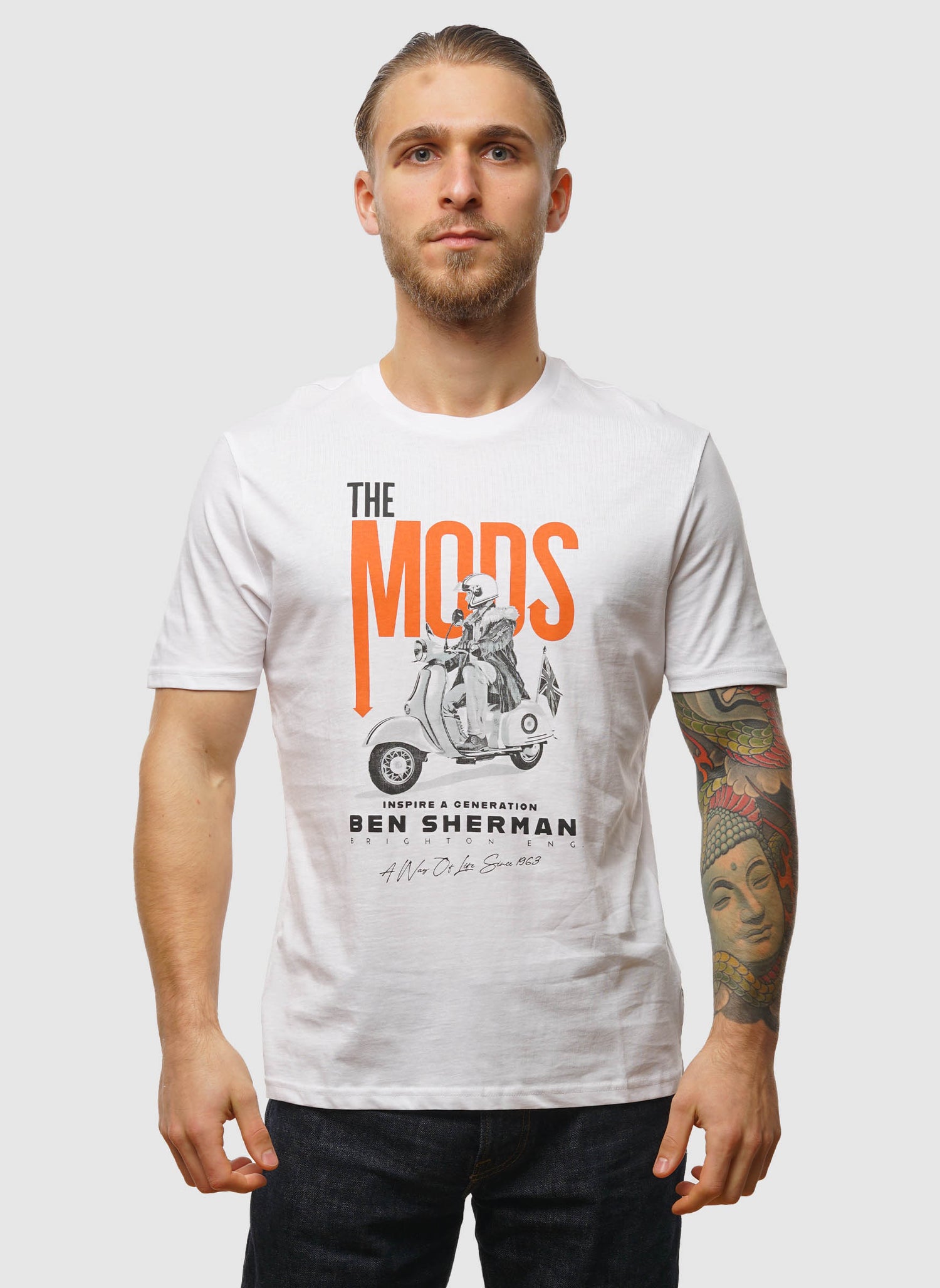 The Mod Poster T-Shirt - White – The Smart Dresser