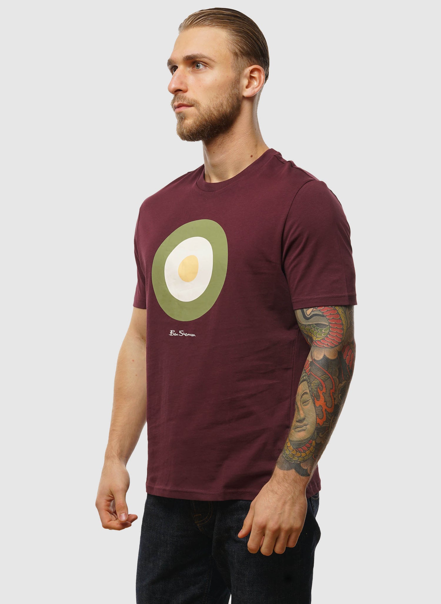 Signature Target T-Shirt - Dark Wine