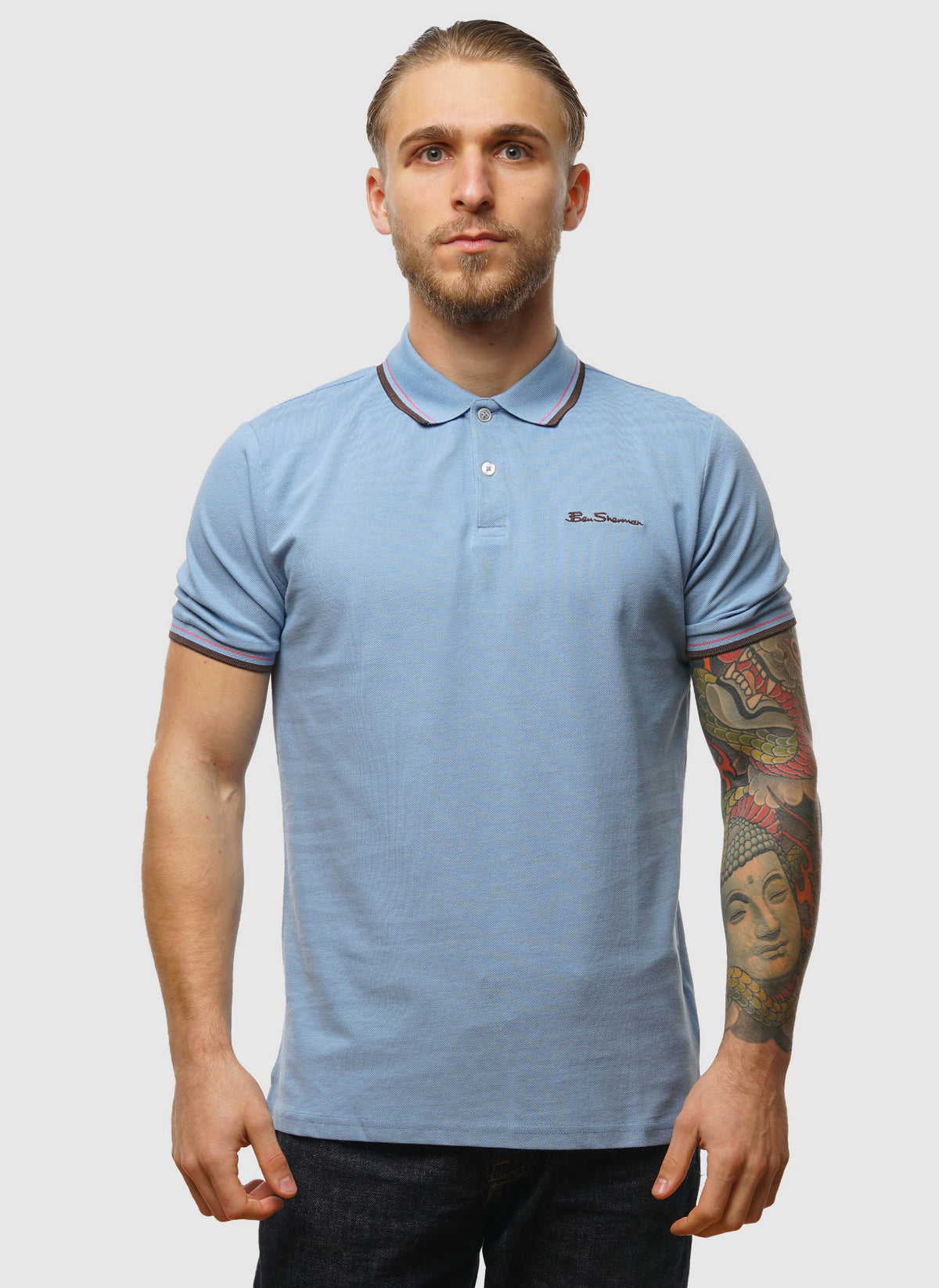 Signature Pique Poloshirt - Pale Blue