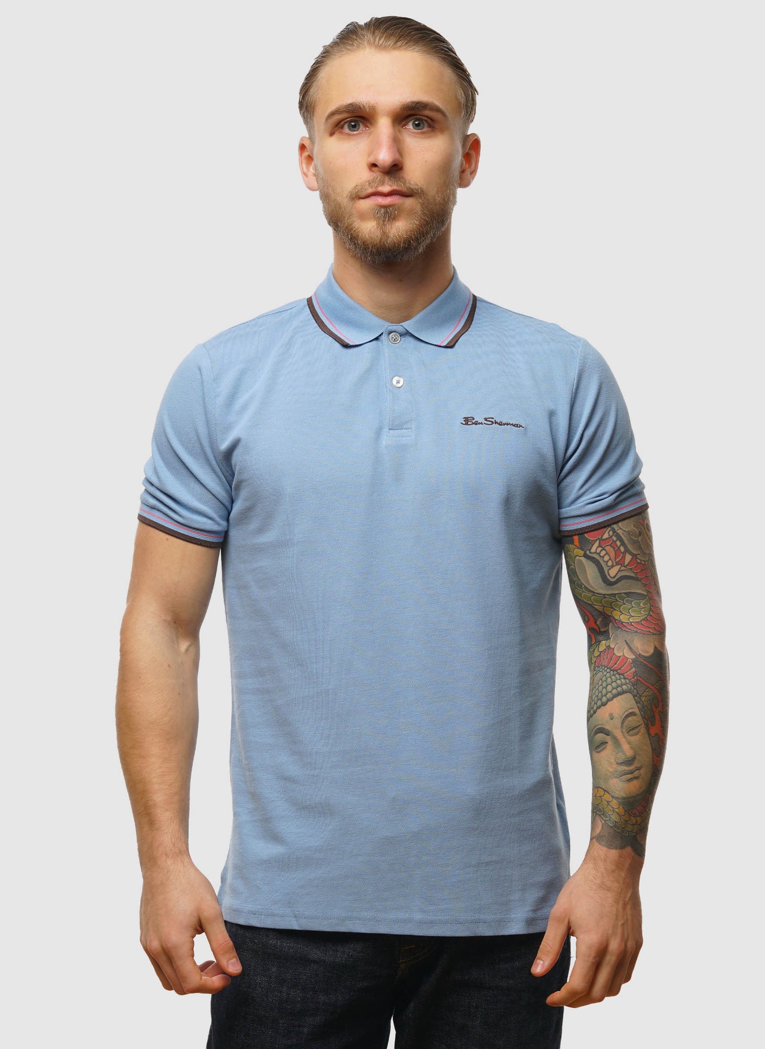 Signature Pique Poloshirt - Pale Blue