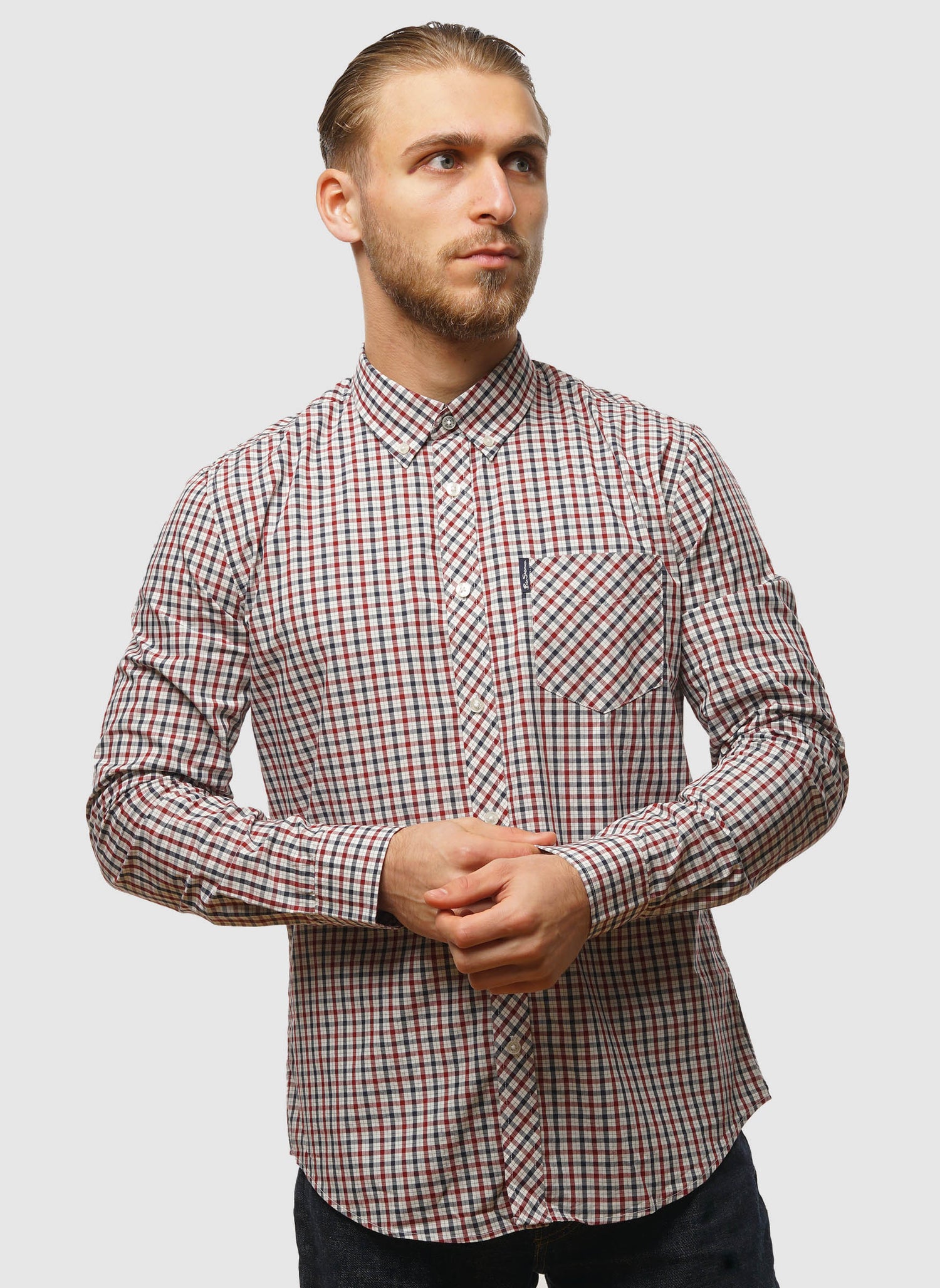 Signature House Check Hemd - Red