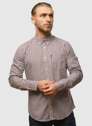 Signature House Check Hemd - Red