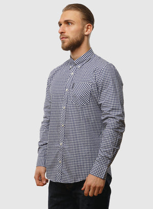 Signature Gingham Hemd - Dark Blue