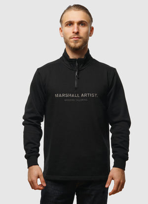 Microsphere 1/4 Zip Sweat - Black