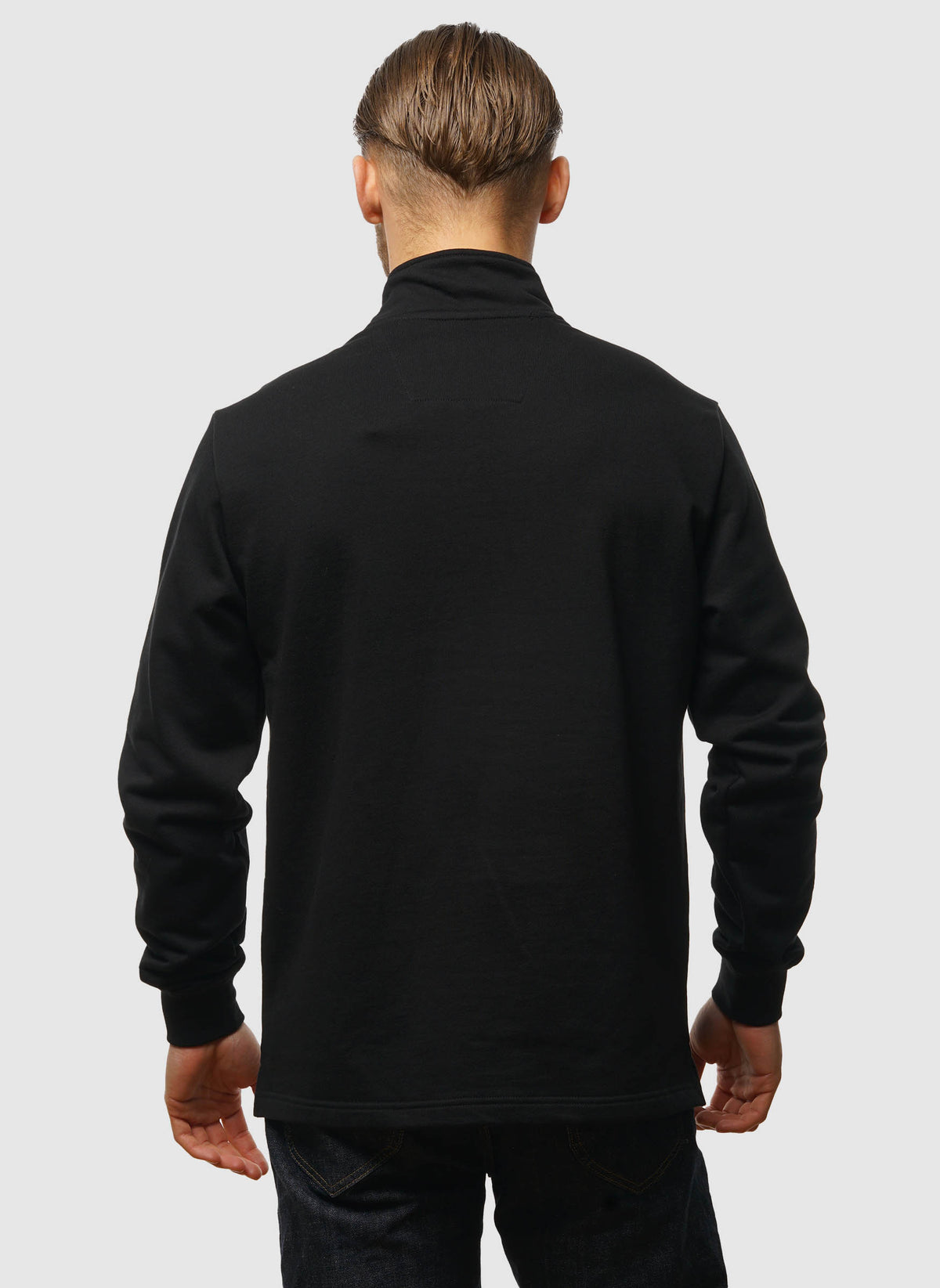 Microsphere 1/4 Zip Sweat - Black