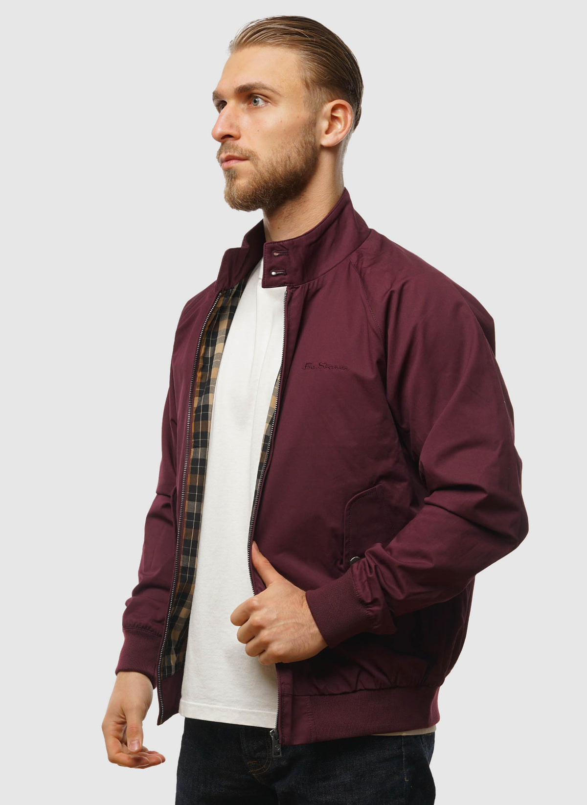 Signature Harrington Jacket - Dark Wine