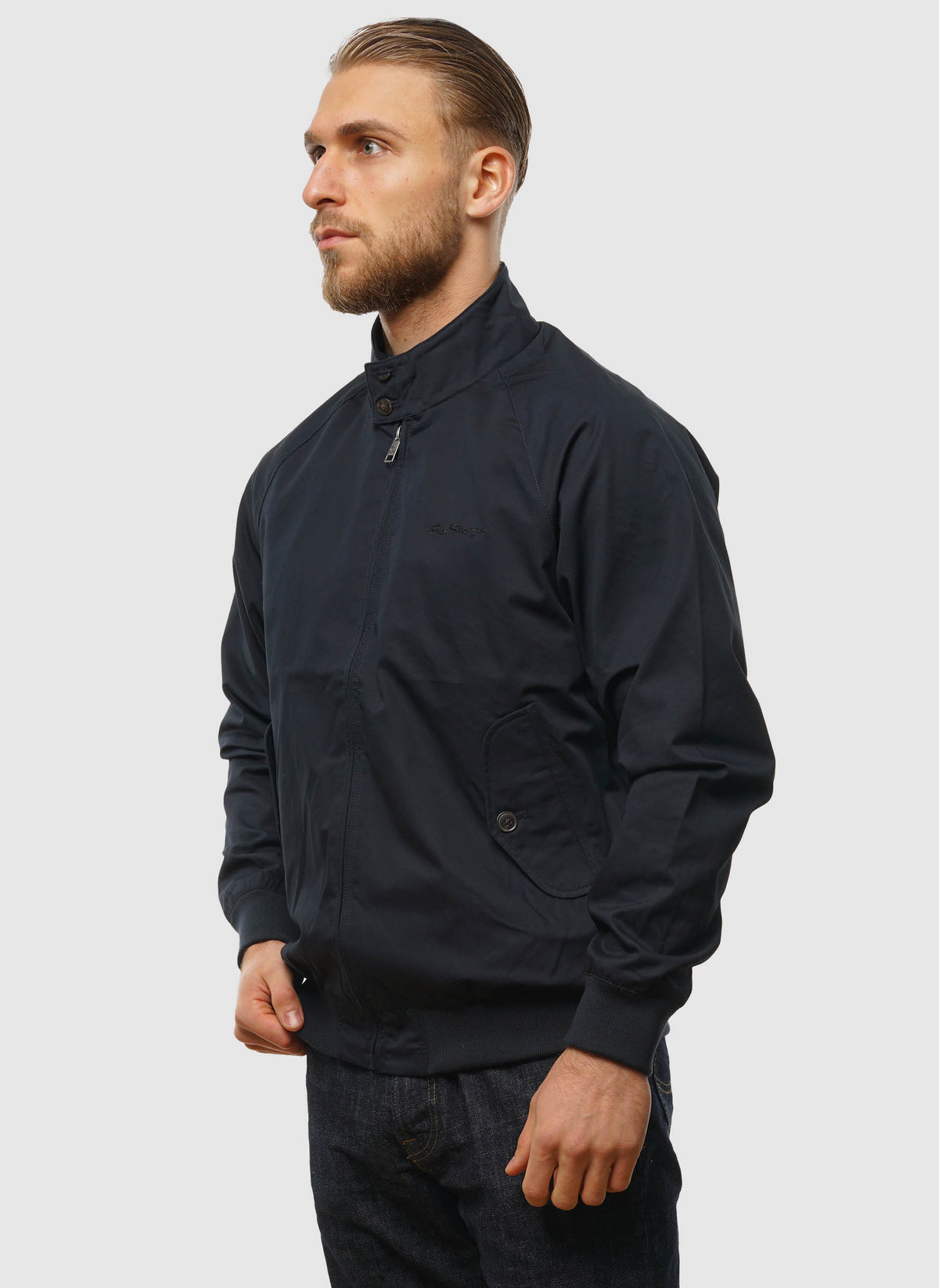 Signature Harrington Jacket - Dark Navy