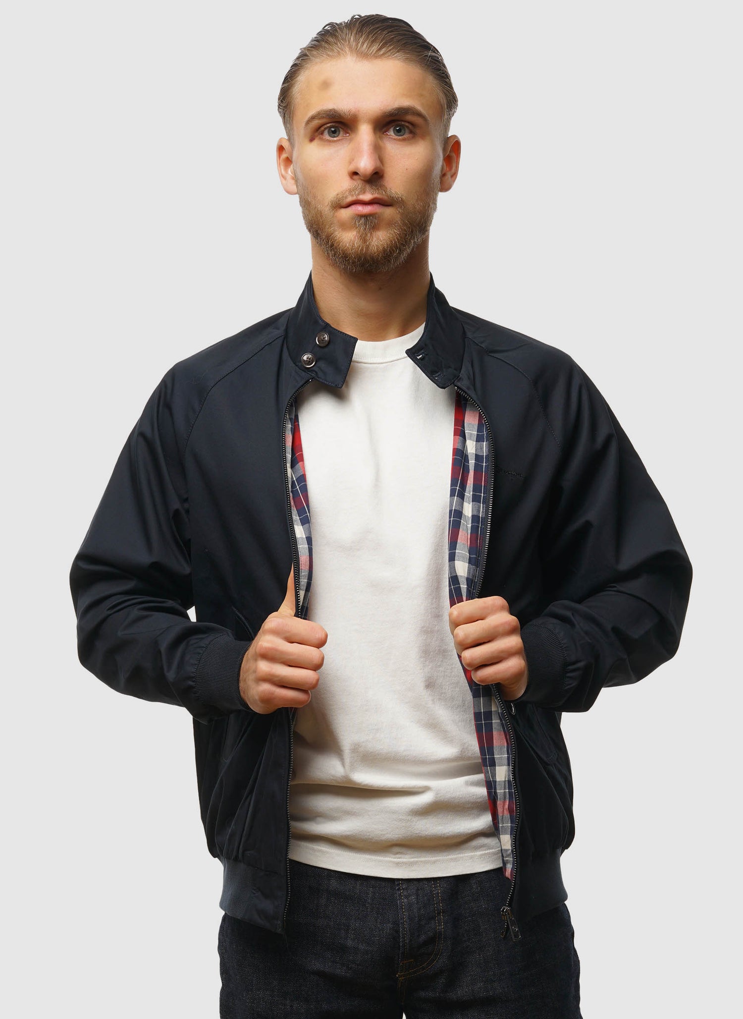 Signature Harrington Jacket - Dark Navy