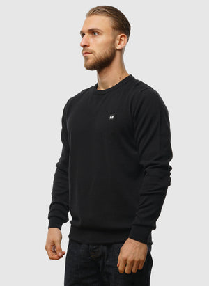 Solace Knitted Sweatshirt - Black