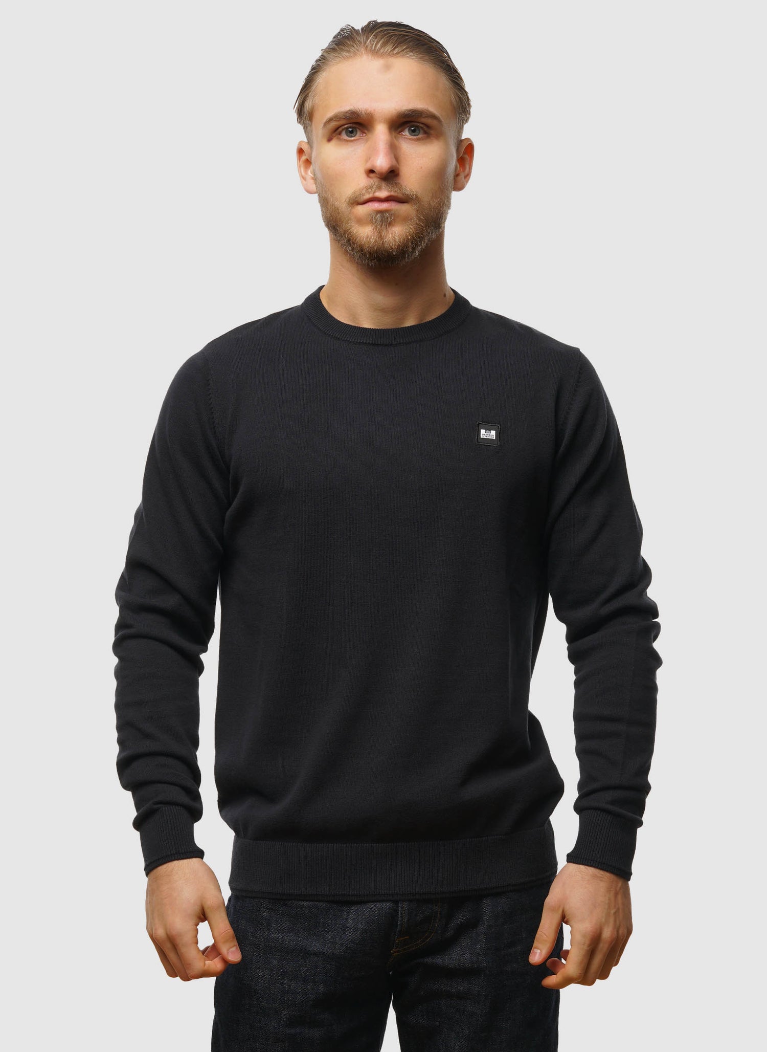 Solace Knitted Sweatshirt - Navy