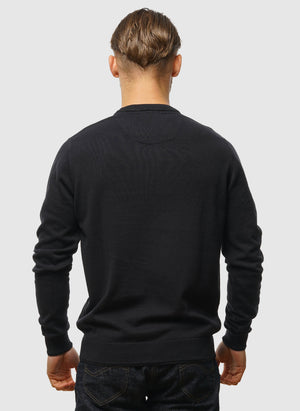 Solace Knitted Sweatshirt - Navy