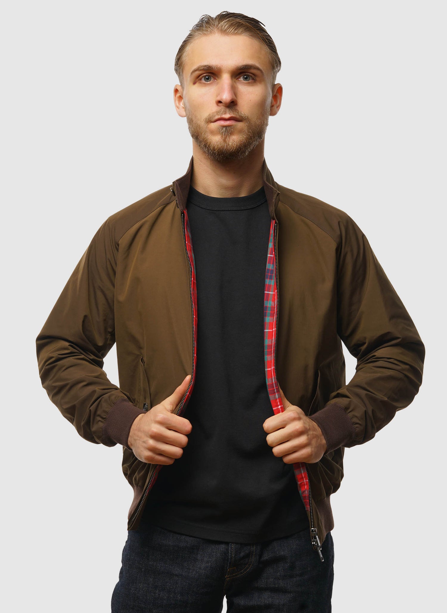 G9 Classic Harrington Jacket - Slate Black