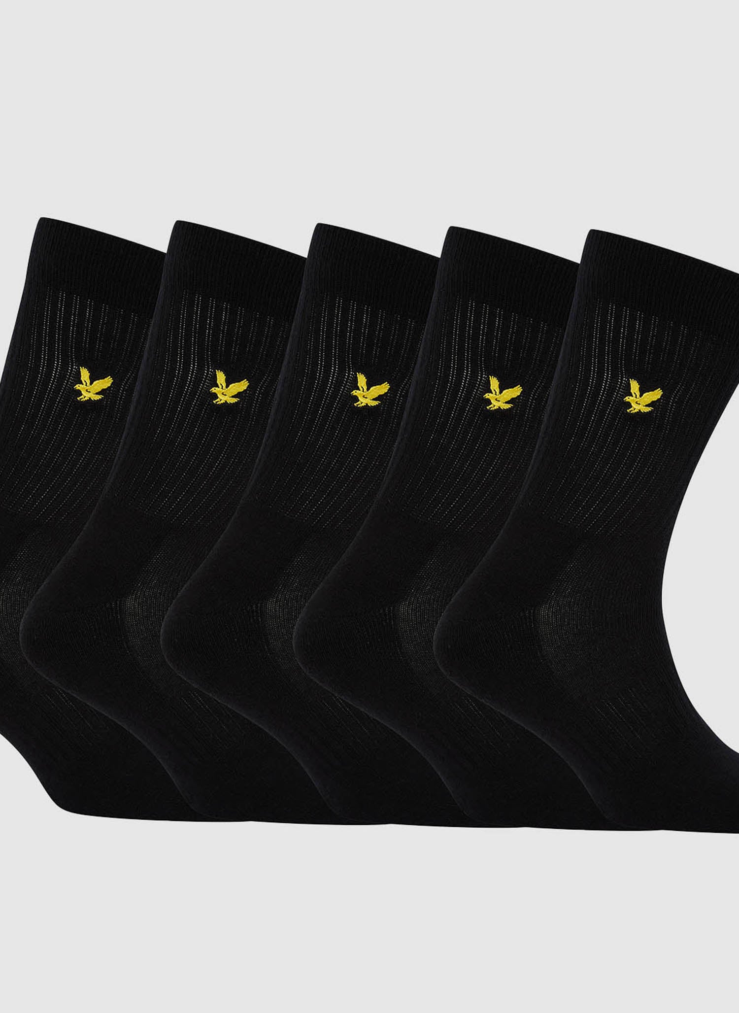 Five Pack Camdyn Tubular Socks - Black