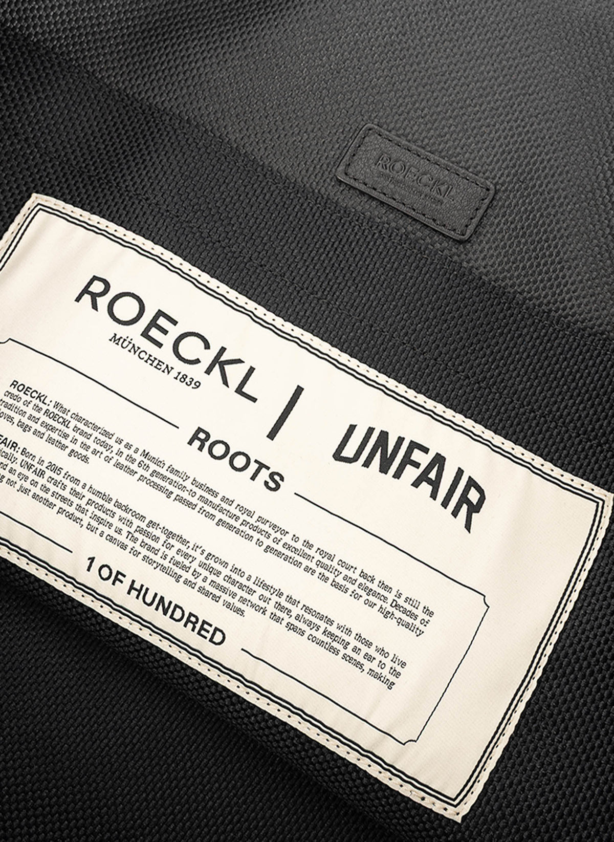 Unfair x Roeckl Canvas Weekender Bag - Black/Reflective