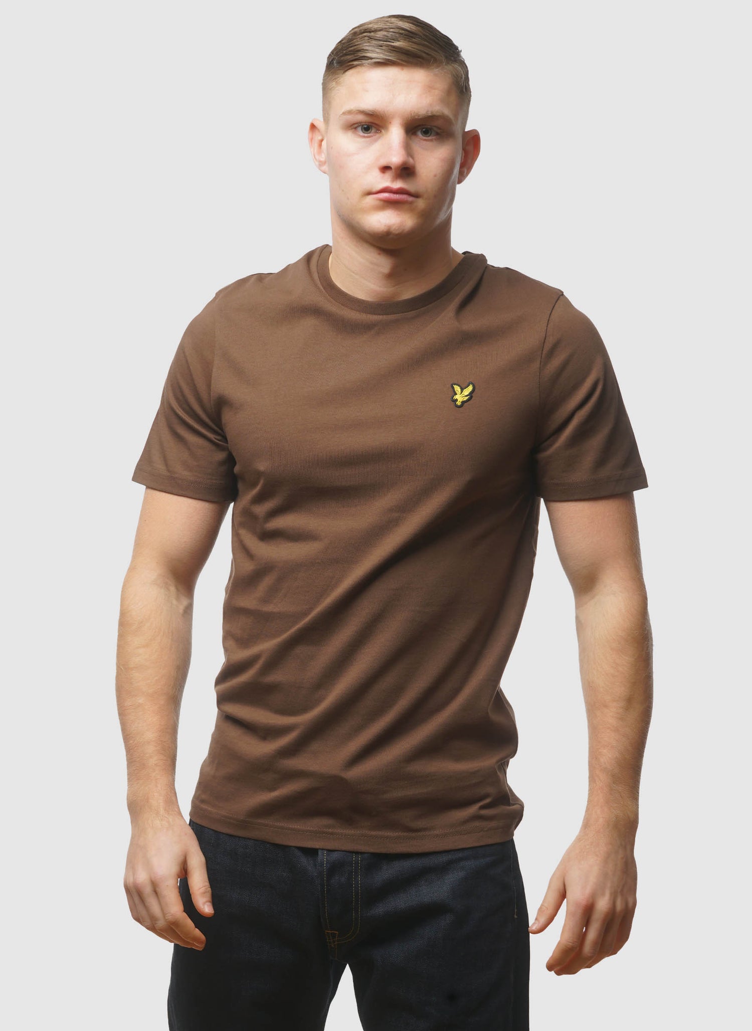 Plain T-Shirt - Bottle Brown