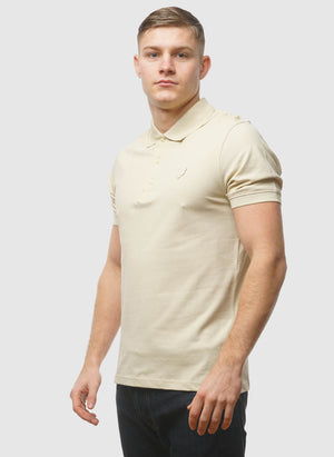 Superfine Poloshirt - Pale Brass