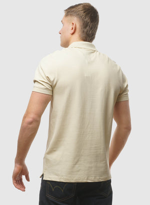 Superfine Poloshirt - Pale Brass
