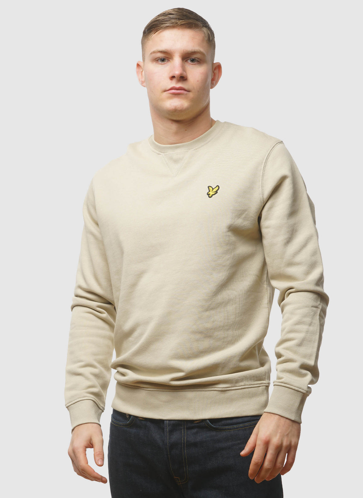 Crew Neck Sweatshirt - Grey Taupe