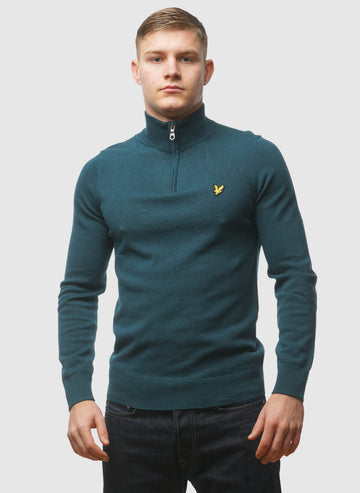 1/4 Zip Jumper - Rich Teal